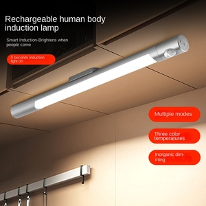 Nuevo estilo 72 LED Sensor de luz tricolor recargable aluminio inalámbrico armario Sensor de movimiento luz 1600 Mah gabinetes - Product Image 5