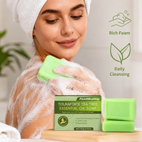 Savon Solide Purifiant et Hydratant à l'Huile Essentielle d'Arbre à Thé, Marque Blanche, 115g, pour Peaux Grasses, Apaisant, Soin de la Peau, OEM