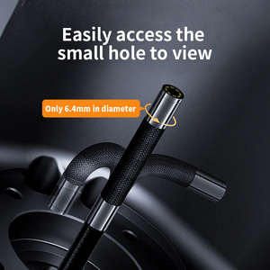 Boroscope articulé bidirectionnel avec 8 lumières LED, sonde articulée, caméra de 6,4 mm, endoscope industriel flexible pour inspection - Product Image 5