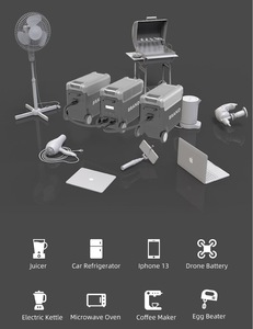 Trạm điện di động 10KW Trạm điện 3600W Trạm điện di động với bảng điều khiển năng lượng mặt trời - Product Image 2