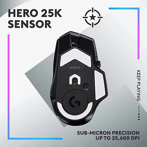 <span class=keywords><strong>Souris</strong></span> de jeu RGB sans fil <span class=keywords><strong>Logitech</strong></span> <span class=keywords><strong>G502X</strong></span> PLUS avec interface USB pour <span class=keywords><strong>souris</strong></span> optique LIGHTSYNC HERO25K & LIGHTFORCE - Product Image 2