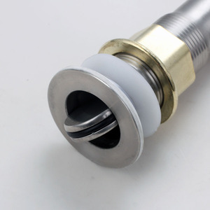 Desagüe de fregadero de acero inoxidable de 2.8 pulgadas con conexión por compresión, diseño moderno, fácil instalación para grifo de lavabo - Product Image 1