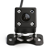 Ancho 150 °   DFOV, Cámara de Visión Nocturna a Todo Color 720P para Automóvil con 3 Luces Blancas, Imagen Espejo, Carcasa de Plástico IP67