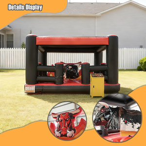 Inflatable रॉकिंग मैकेनिकल बुल फैक्ट्री मूल्य डबल लेयर मैट के साथ डबल लेयर मैट - Product Image 3