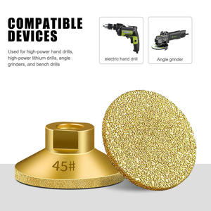 M10 brazing שטוח ראש שחיקה קוורץ אבן שיש תוליטוש מכונת שחיקה ו ליטוש כלי ראש - Product Image 6