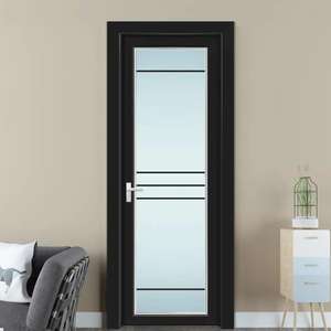 HuaDa <span class=keywords><strong>CSA</strong></span> Aprobado Puerta de vidrio de aleación de aluminio abatible personalizada Entrada de seguridad exterior Puertas principales de acero - Product Image 6