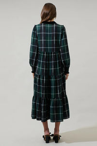 Vestido Maxi de Lujo para Oficina, Corte A, Cintura Imperio, Manga Larga, Mezcla de Poliéster/Algodón, Transpirable, Antiarrugas, Casual, para Uso Diario - Product Image 4