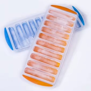 Molde de silicona sin BPA para cubitos de hielo con forma de cuerda, bandeja delgada para palitos de helado con tapa - Product Image 2