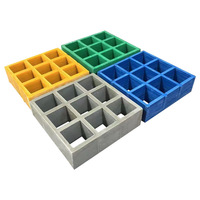 Caillebotis personnalisable en plastique renforcé de fibre de verre Frp pour grille de sol Grp/frp moulée par panneau
