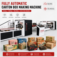 Machine de collage automatique de cartons ondulés à colle thermofusible électrique contrôlée par PLC pour la production de cartons de fruits – Vente en gros