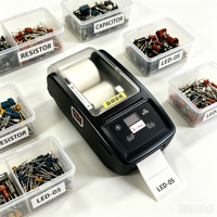 Mini-imprimante d'étiquettes numérique rouleau à rouleau, machine d'impression d'étiquettes par transfert thermique pour usine et centre de données informatique