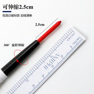 อีม่า ฟี สกิน มาร์กเกอร์ปากกาเขียนแบบสองหัว สีขาว สีแดง พลาสติก ใช้งานง่าย ปากกาสำหรับทำเครื่องหมายทางการแพทย์ สำหรับอุปกรณ์แต่งหน้าถาวร - Product Image 3