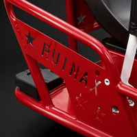 Kart Eléctrico de Derrape en Oferta, Triciclo Rojo con Freno de Mano, Ruedas Lisas, 1 Asiento, Perfil Bajo, Kart de Carreras para Adultos y Niños, Diversión en la Pista de Derrape