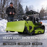 Tondeuse à gazon automatique sans fil RC à prix fabricant, alimentée à l'essence, hauteur de coupe réglable, avec pelle à neige