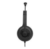 Casque audio stéréo filaire de type C avec microphone pour centre d'appels, casque téléphonique OEM