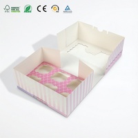 Boîte en carton OEM personnalisée avec fenêtre transparente découpée et revêtement biodégradable pour la vente au détail et la vente en gros des marques éco-responsables