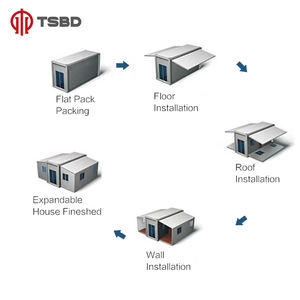 أسعار منازل حاويات فاخرة قابلة للتوسيع مقاس 20 و40 قدمًا، منازل صغيرة متنقلة مسبقة الصنع سهلة التجميع - Product Image 6