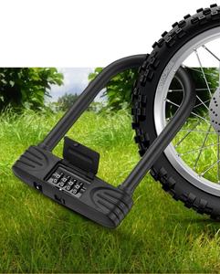 Antivol en <span class=keywords><strong>U</strong></span> robuste pour vélo, trottinette et <span class=keywords><strong>moto</strong></span> avec code réinitialisable - Product Image 6