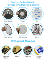 Patch brodé personnalisé pour vêtements, avec logo, nom, lettre 3D en relief, design thermocollant, appliqué sur casquette, personnalisable par le fournisseur