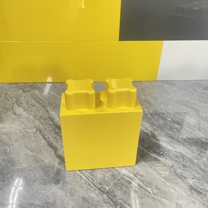 COBLOCKS personalizado DIY creativo interior y exterior jugar decoración componentes, amarillo pequeño rectángulo Jumbo bloque módulo - Product Image 1