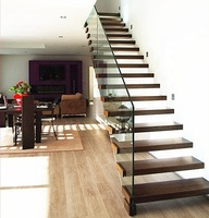 Escalier extérieur en métal utilisé escalier industriel en bois et acier galvanisé à chaud escalier/rénovation domiciliaire/conception de garde-corps d'escalier