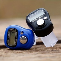 Réinitialisable 5 chiffres Lcd électronique affichage numérique doigt électronique numérique bague compteur réinitialisable LCD Tally compteur