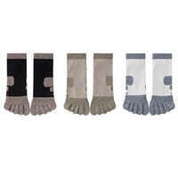 Chaussettes athlétiques tricotées à cinq doigts pour adultes, antidérapantes, respirantes, écologiques, pour le sport en intérieur et la course, avec bordure renforcée au bas du pied