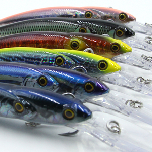 Leurre dur de pêche Selco en vente flash, leurre de pêche en eau salée de qualité supérieure, leurres durs <span class=keywords><strong>Sasuke</strong></span> à flottaison lente, leurre articulé - Product Image 6