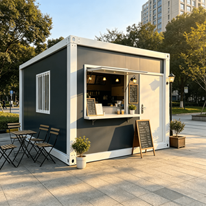 Chiosco Alimentare Portatile, Container Prefabbricato per Snack, Ideale per Mercati di Strada ed Eventi - Product Image 1
