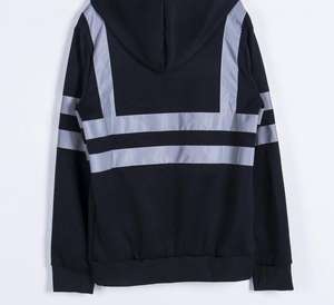 Superbe qualité hommes sweats à capuche de sécurité haute visibilité réfléchissant Pakistan fait en gros polaire fermeture éclair conception XS taille - Product Image 2