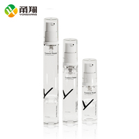 Pompe sans air de pulvérisateur de brouillard rechargeable en plastique de 5ml 10ml 15ml pour la bouteille sans air d'emballage de lotion et de crème