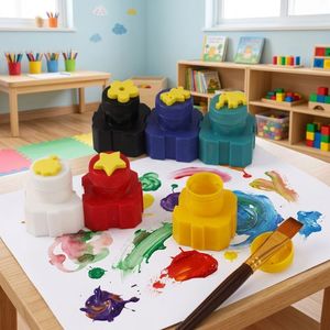 Kit de <span class=keywords><strong>peinture</strong></span> non toxique pour enfants Keep Smiling – <span class=keywords><strong>Peinture</strong></span> à doigts lavable, sûre et amusante pour activités artistiques et éducatives DIY - Product Image 1