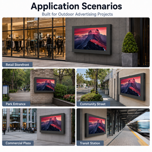 Pantalla LCD Publicitaria de Alto Brillo (1500-2500 Nits) con LAN y WiFi para Señalización de Estacionamientos, Directo de Fábrica - Product Image 3