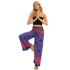 Pantalons palazzo pour femmes, pantalons thaïlandais, pantalons de yoga à jambes larges, vêtements bohèmes, pantalons boho - Product Image 4
