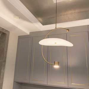 Moderno arte especial diseño luz villa hotel decoración 12w de moda colgante de oro de lámpara - Product Image 6