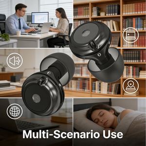 Bouchons d'oreilles musicaux en silicone souple et malléable, réutilisables, avec filtre acoustique anti-bruit, protection sonore pour musiciens et concerts - Product Image 4