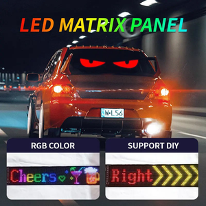 Rgx linh hoạt màn hình Thông Minh màu Xanh răng xe sticker với hoạt hình Scrolling quảng cáo văn bản 5V bán lẻ LED hiển thị ma trận Bảng điều chỉnh - Product Image 5