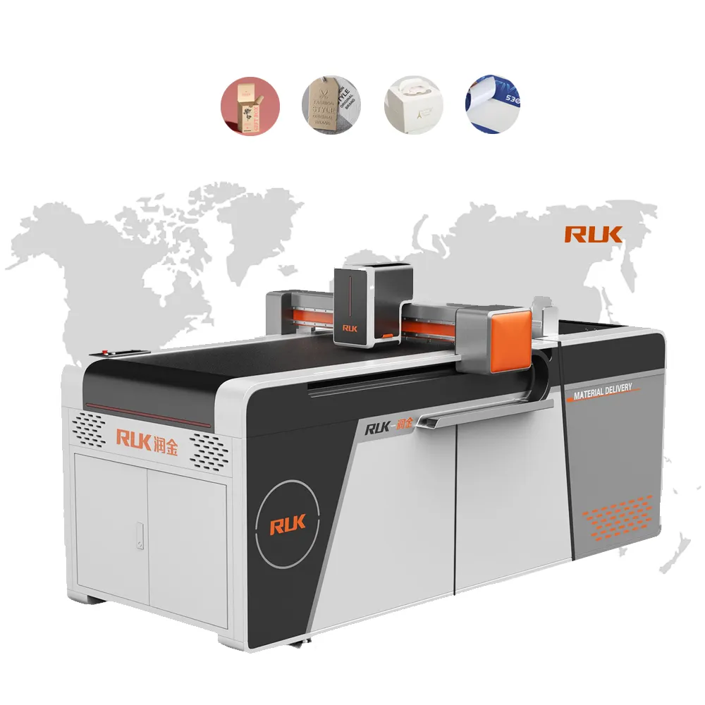 RUK MKC เครื่องตัดไดคัทแบบดิจิตอล กล่องกระดาษ เครื่องตัดแบบแท่น เครื่องตัดกาวในตัว
