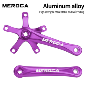 Ensemble de manivelle à axe carré MEROCA 130BCD en aluminium pour vélo pliant - Product Image 3