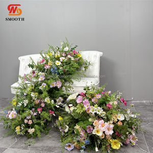 SMOOTH Artificial <b>Wedding</b> <b>Arch</b> Silk Roses 1.8-2.4m Green Leaves Broken Asymmetric Design Customizable Aisle Flower Decoration - Product Image 6