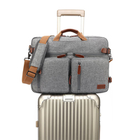 Mallette pour ordinateur portable en polyester imperméable unisexe Dacron nouvelle fermeture éclair sac à dos souple pour documents sac d'affaires pour hommes