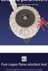 Biến áp hình xuyến 500W 500VA đầu vào 220V Đầu Ra 12V 24V 36V 7V 80V cuộn dây đồng kép cuộn dây cách ly biến áp - Product Image 5