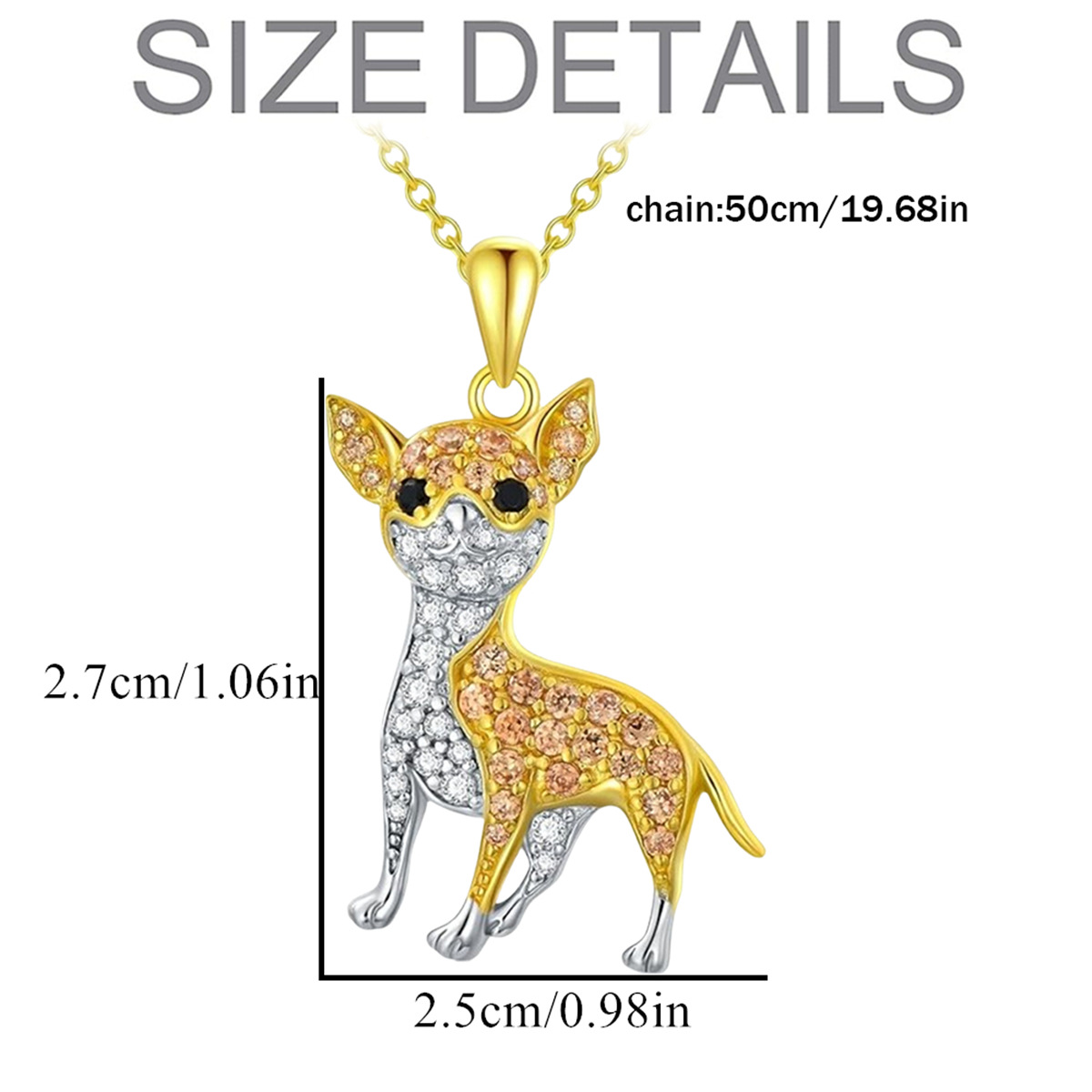 Chihuahua Pendant Necklace
