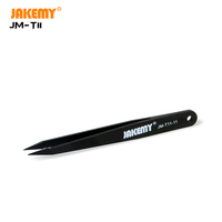 Kit Pinset Anti-Statis 3 in 1 untuk Bengkel Perbaikan Ponsel, Ujung Presisi Aman ESD 118mm, Alat Solder