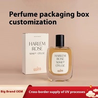 Boîte en carton blanche personnalisée en carton pliable à double insertion avec revêtement UV personnalisation en petits lots pour les chemises d'emballage de parfums