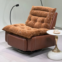 Fauteuil inclinable convertible haut de gamme italien moderne pour chambre à coucher, salon, villa, hôtels et salons de réception