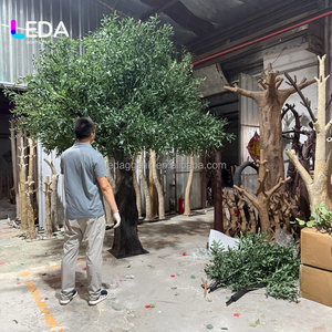 LEDA Vente en gros Grand Arbre d'Olivier Artificiel Réaliste Écologique Réutilisable pour la Saint-Valentin, les Salles de Mariage, les Halls d'Hôtels et les Centres Commerciaux - Product Image 4