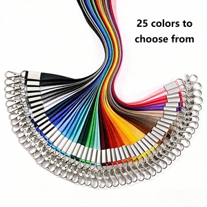 Cadeau promotionnel : Lanière personnalisée en polyester tissé et sérigraphié avec logo, support de badge d'identification durable, vente en gros - Product Image 2