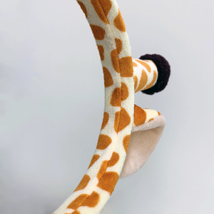 <span class=keywords><strong>Serre</strong></span>-tête en peluche <span class=keywords><strong>girafe</strong></span> mignon de style coréen pour filles, accessoire de mode en tissu doux, bandeaux chauds et fourrés - Product Image 3