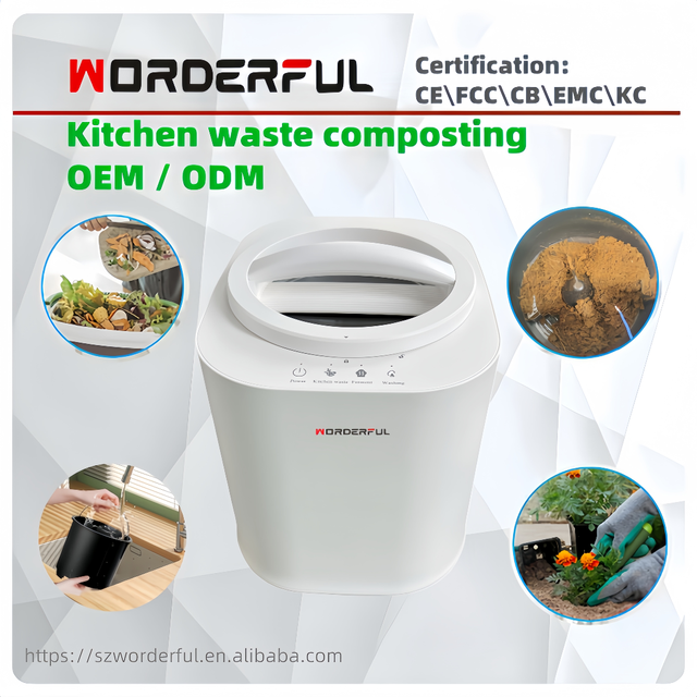 Energy Saving Kitchen Composter Compact Sealed Design Safe Intelligent Fermentation Household Garbage Recycling Compost Device